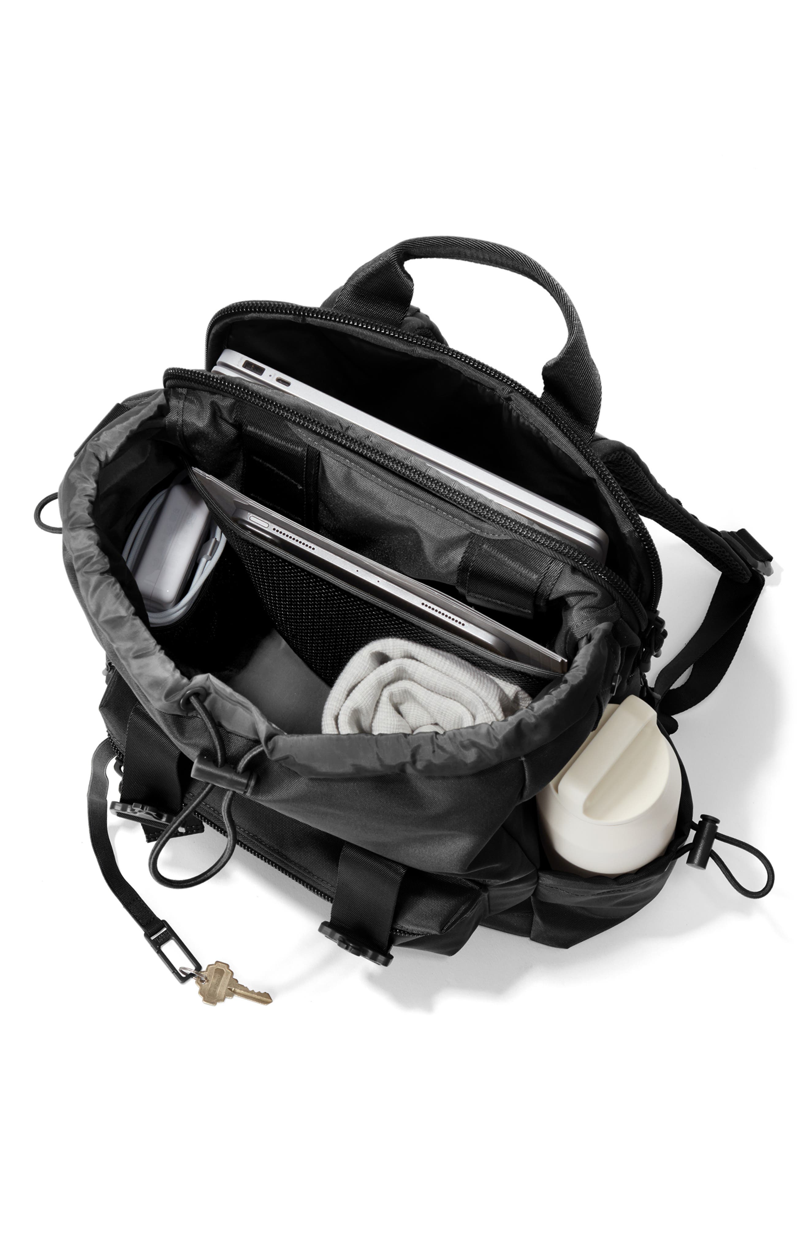 Brooklyn Flap Top Backpack, Alternate, color, ONYX