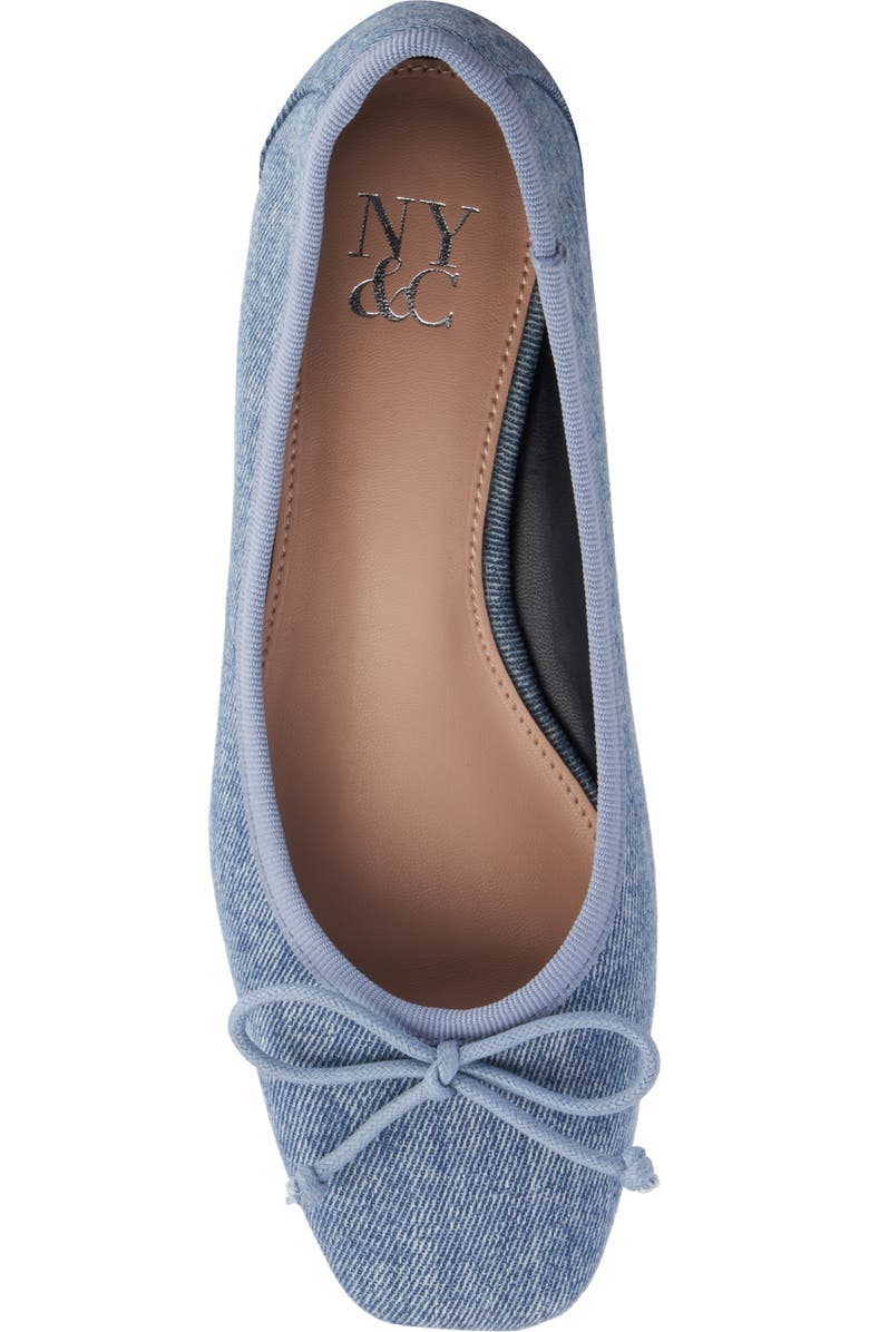 NEW YORK AND COMPANY Paulina Ballet Flat, Alternate, color, Denim