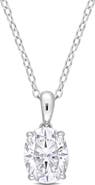 Julianna B. Moissanite Solitaire Oval Necklace