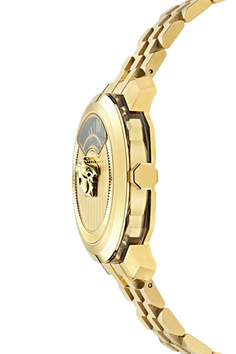 Dylos Bracelet Watch, 39mm, Alternate, color, IP YELLOW GOLD