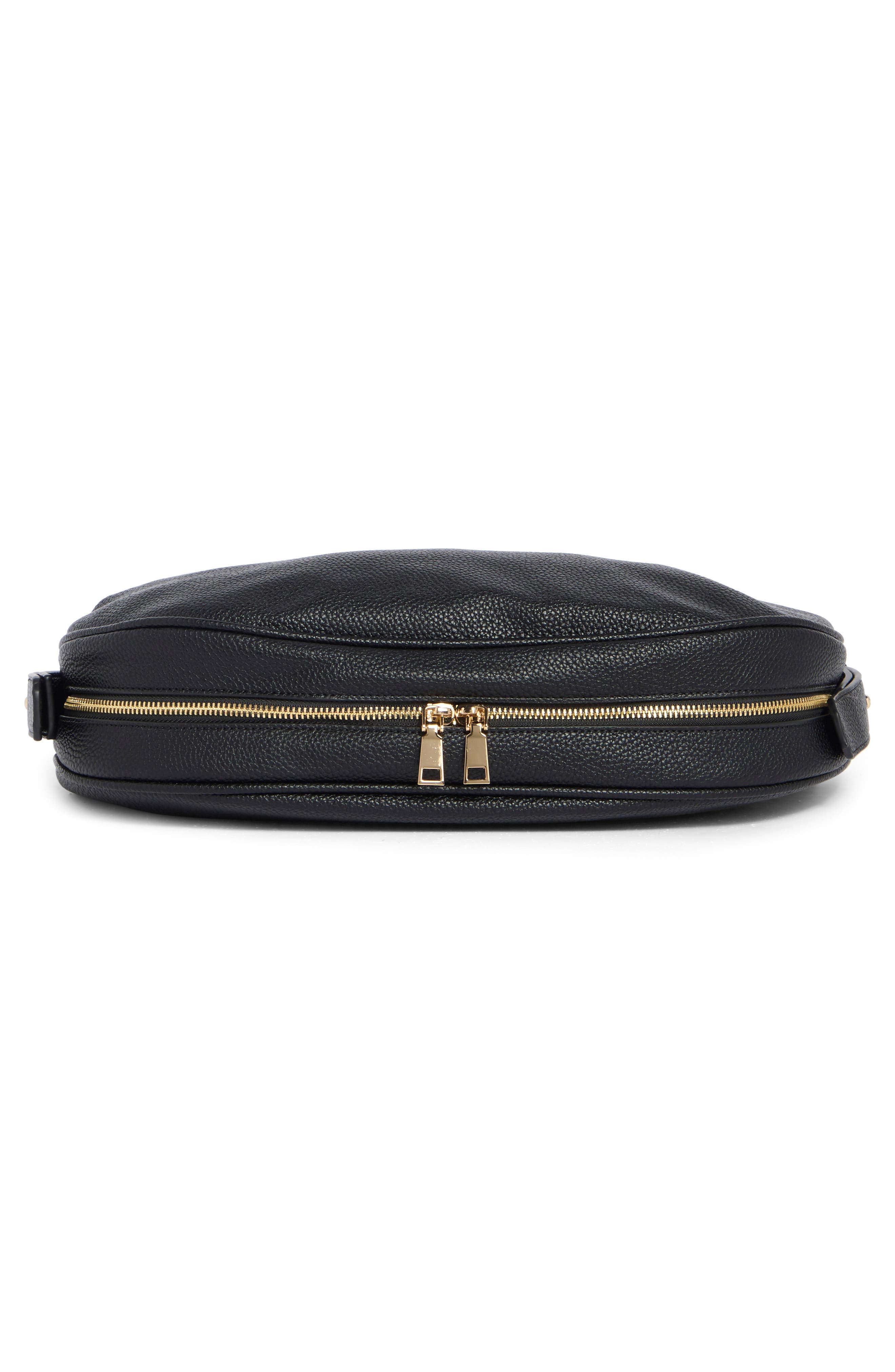 Melie Bianco Hayden Faux Leather Crossbody Bag, Alternate, color, Black
