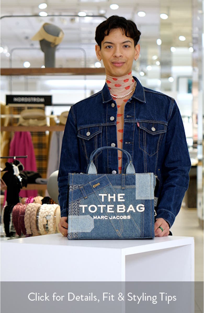 The Deconstructed Denim Medium Tote Bag, sales video thumbnail