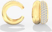 Everlee Pavé Domed Lab Diamond Ear Cuff in 14K Gold