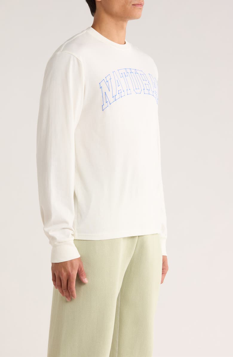 Museum of Peace & Quiet Outline Long Sleeve Graphic T-Shirt, Alternate, color, White