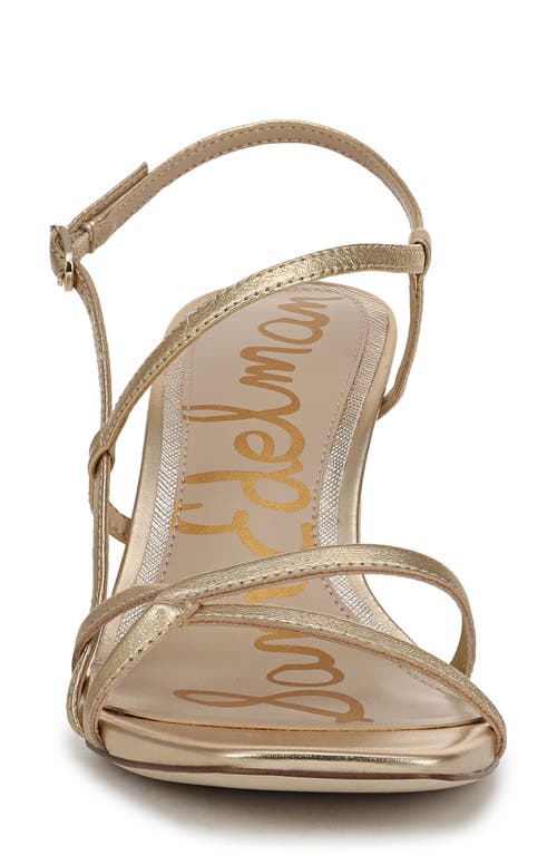 Sam Edelman Lilian Slingback Sandal In Soft Gold