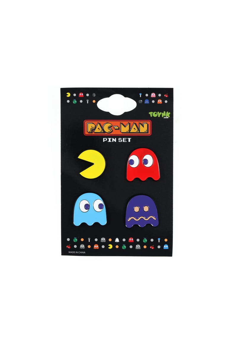 PAC-MAN Classic Characters 4-Piece Enamel Pin Set | Toynk Exclusive, Alternate, color, Multi-Color