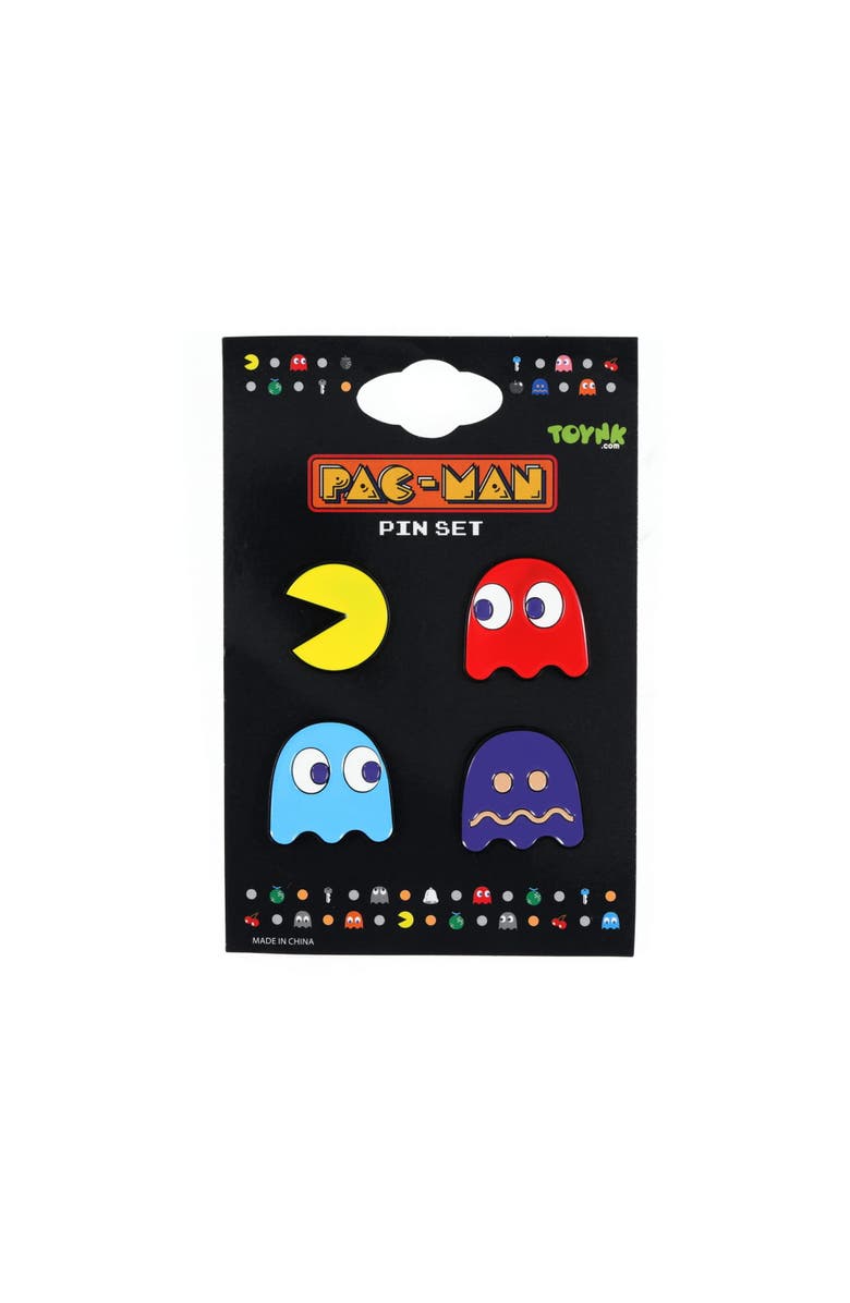 Toynk PAC-MAN Classic Characters 4-Piece Enamel Pin Set | Toynk Exclusive, Alternate, color, Multi-Color