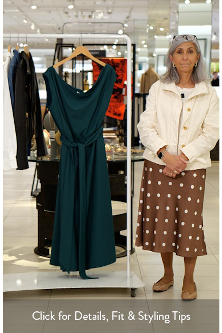Kate One-Shoulder Crepe Midi Dress video