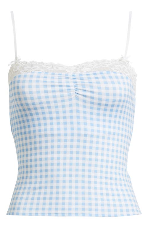 Bella Venice The Evelyn Gingham Check Camisole In Blue