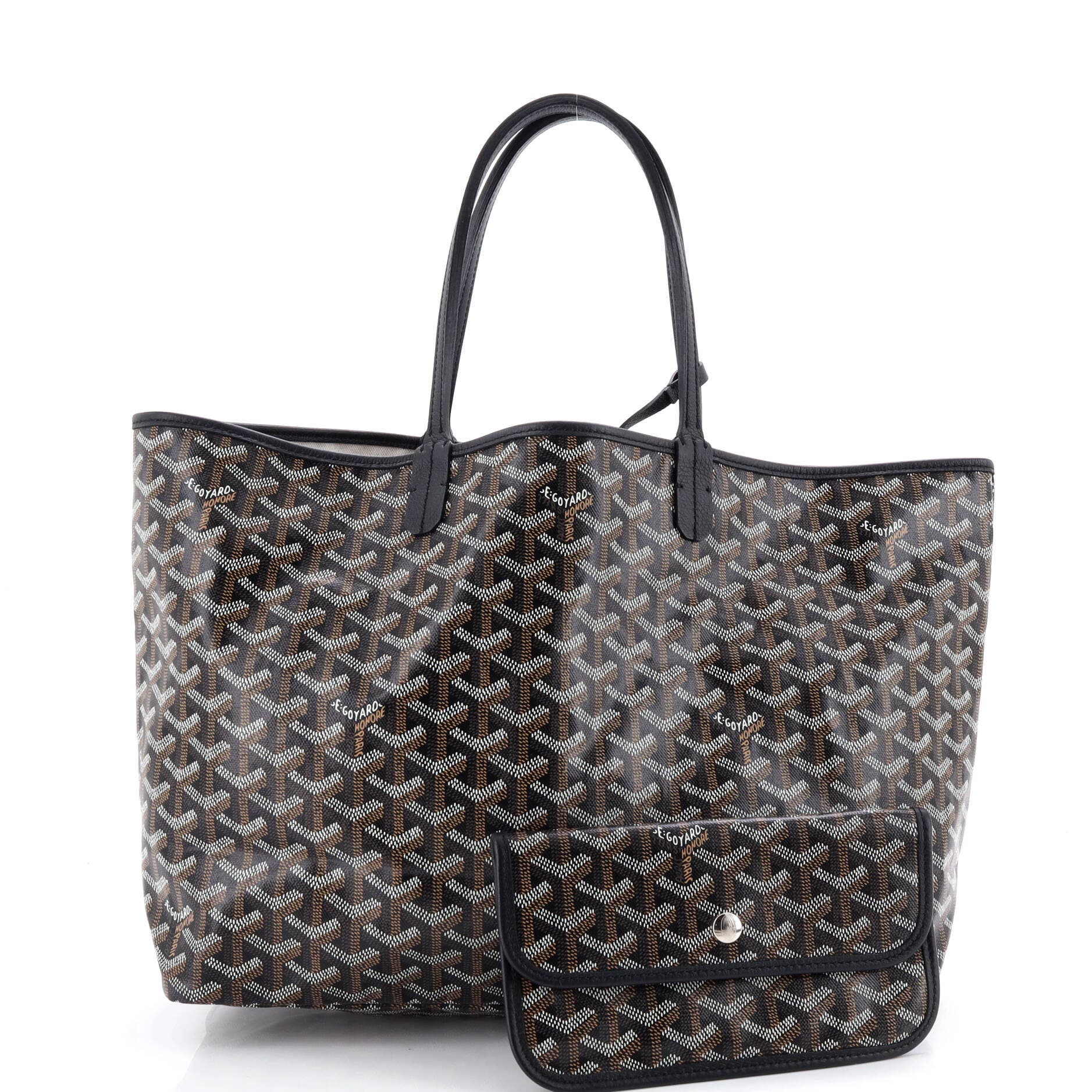 Pre-Owned Goyard Saint Louis Tote Coated Canvas PM, Alternate, color, Black