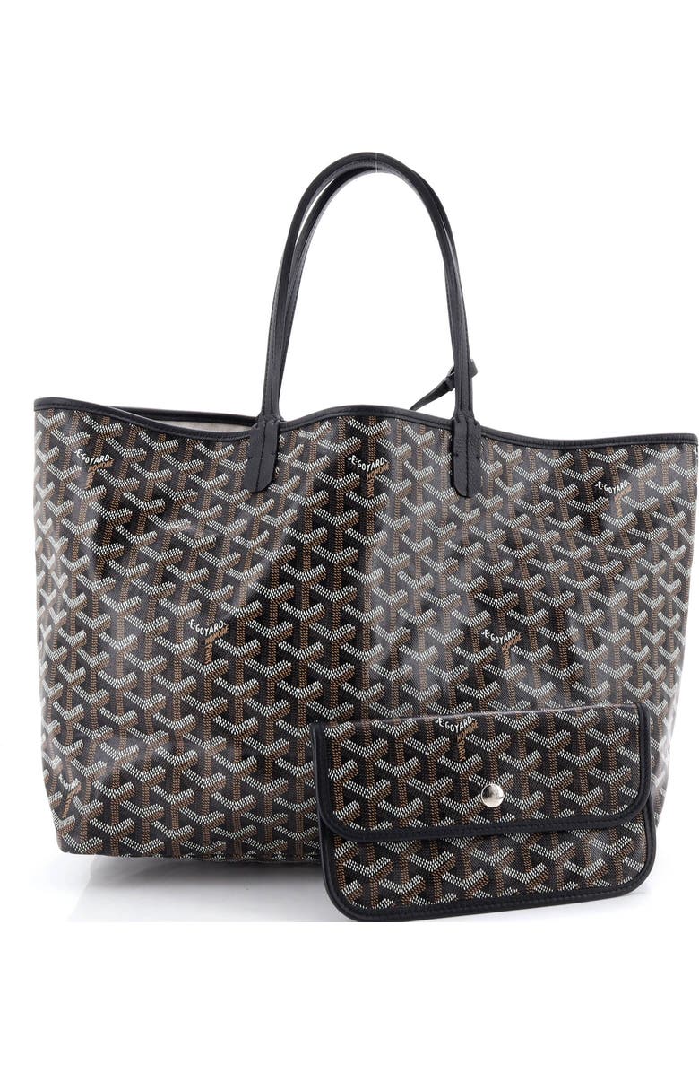 Pre-Owned Goyard Saint Louis Tote Coated Canvas PM, Alternate, color, Black