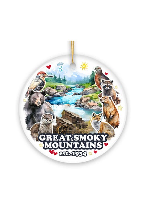 Great Smoky Mountains Wildlife Ceramic Ornament