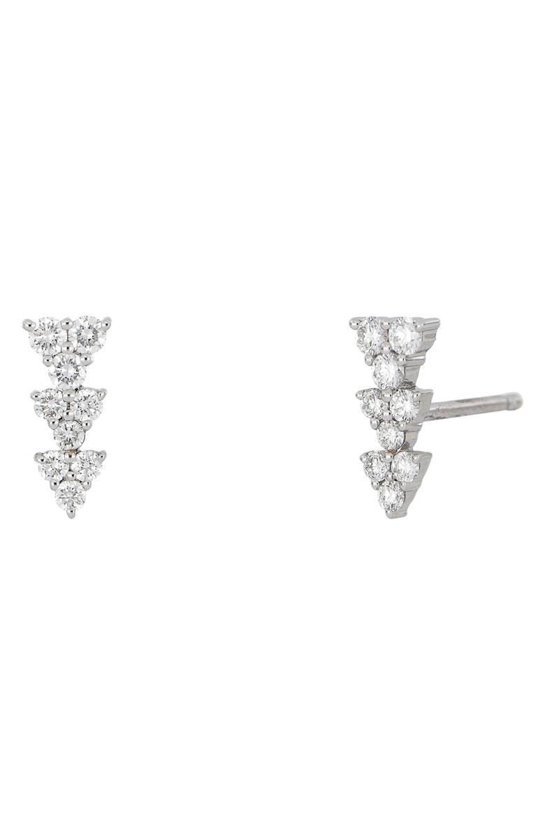 Bony Levy Rita Triangle Stud Diamond Earrings, Main, color,