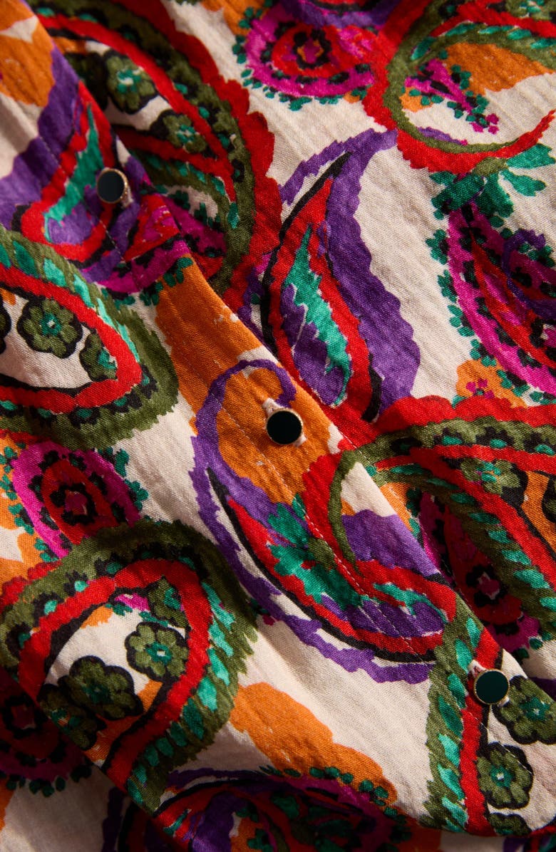 Cache Coeur Latina Long Sleeve Maternity/Nursing Top, Alternate, color, Paisley Multi