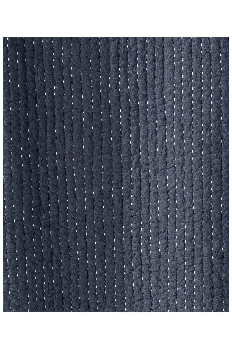 Seed Stitch Quilt, Alternate, color, Dark Chambray