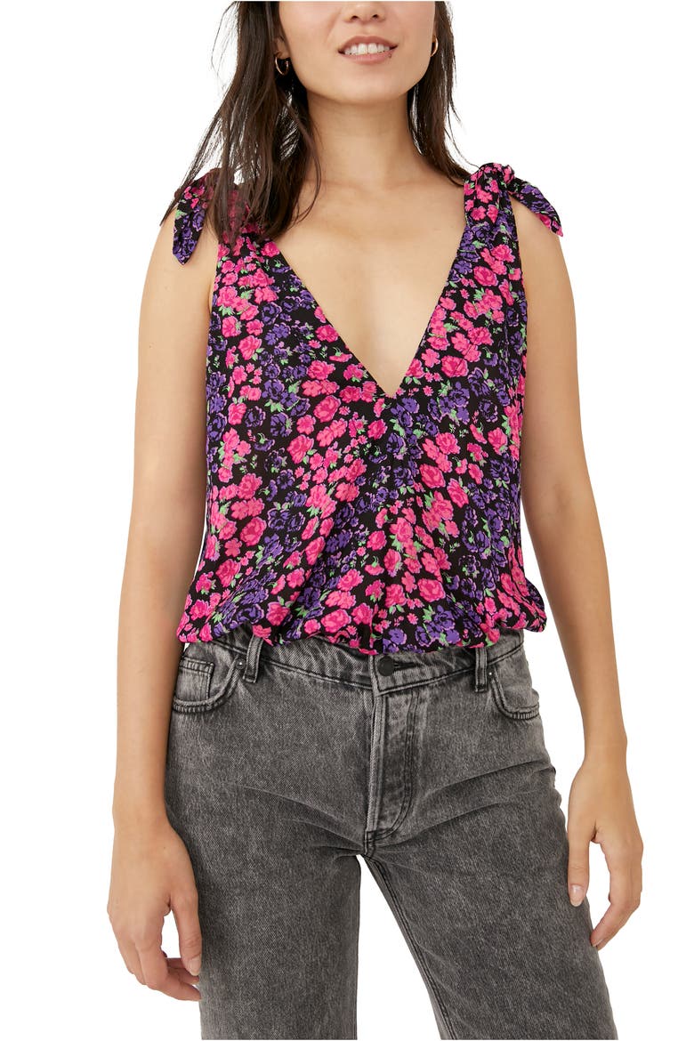 Bare It All Tank Bodysuit, Main, color, BLACK