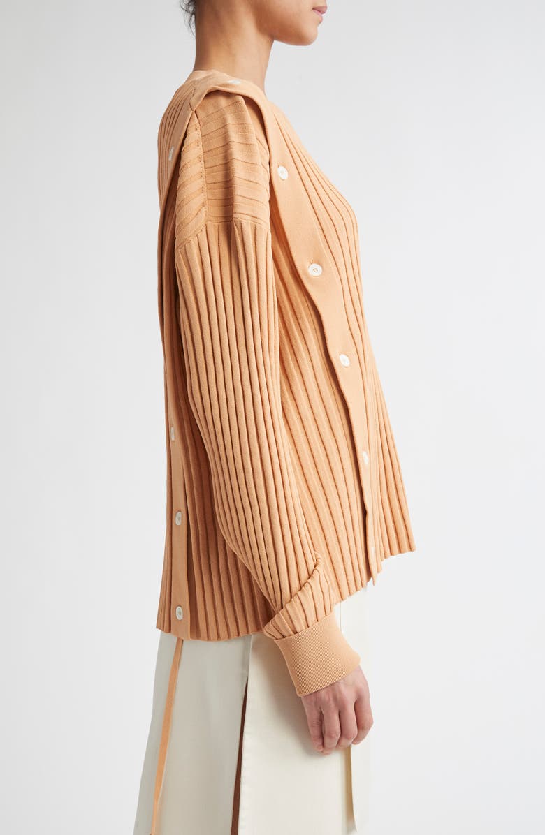 SETCHU Button Rib Sweater, Alternate, color, Beige