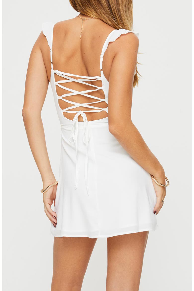 Landon Minidress, Alternate, color, WHITE