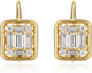 Mindi Mond Clarity Framed Diamond Drop Earrings