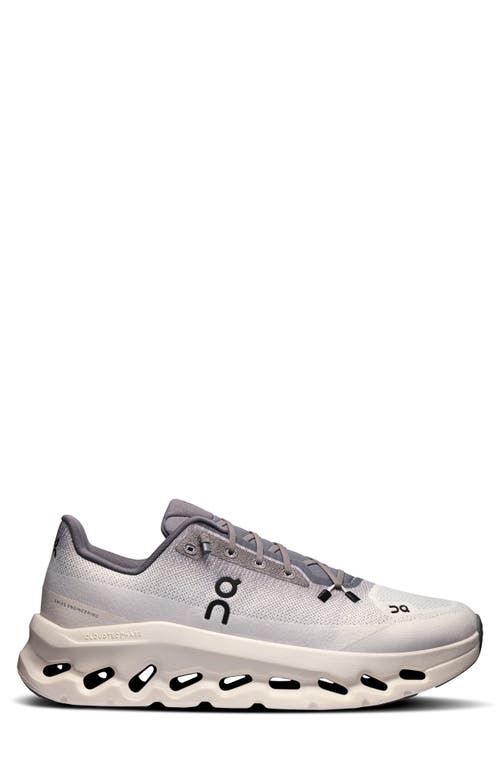On Low Top Sneakers Perforated Upper In Rock/ivory
