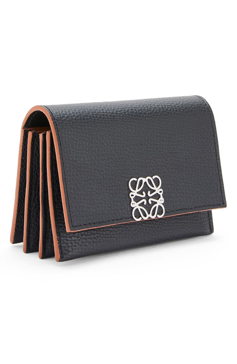 Loewe Accordion Leather Card Holder, Alternate, color,