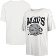 '47 Women's '47  White Dallas Mavericks City Edition Down Court Sadie T-Shirt