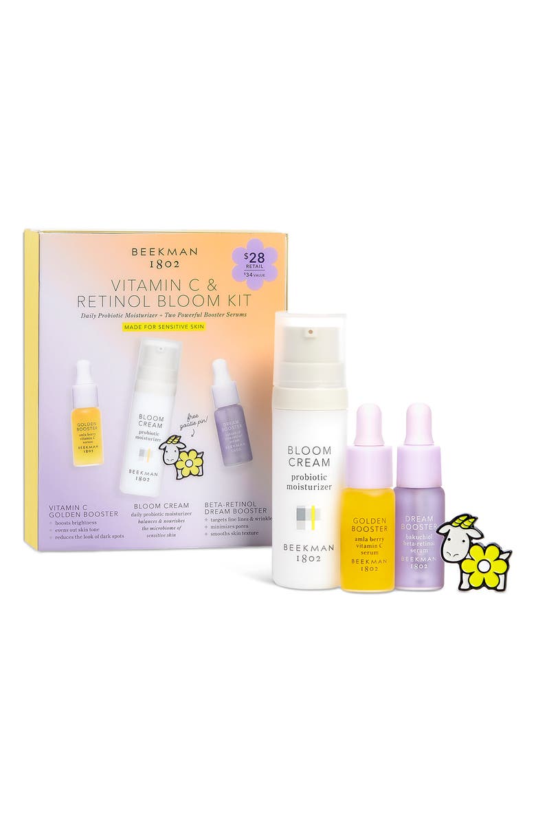 Beekman 1802 Vitamin C and Retinol Brighten and Resurface Bloom Kit, Alternate, color,
