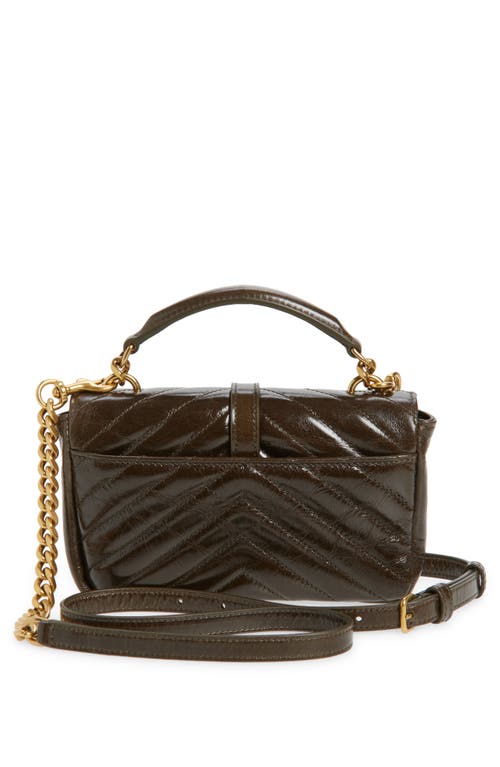 Saint Laurent Mini College Matelassé Leather Crossbody Bag