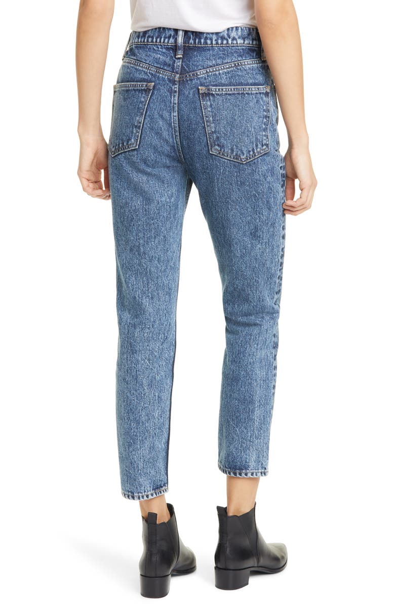 MOUSSY Acid Wash Boyfriend Crop Skinny Jeans, Alternate, color, 