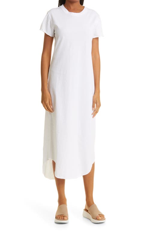 Frank & Eileen Perfect T-shirt Cotton Midi Dress In White