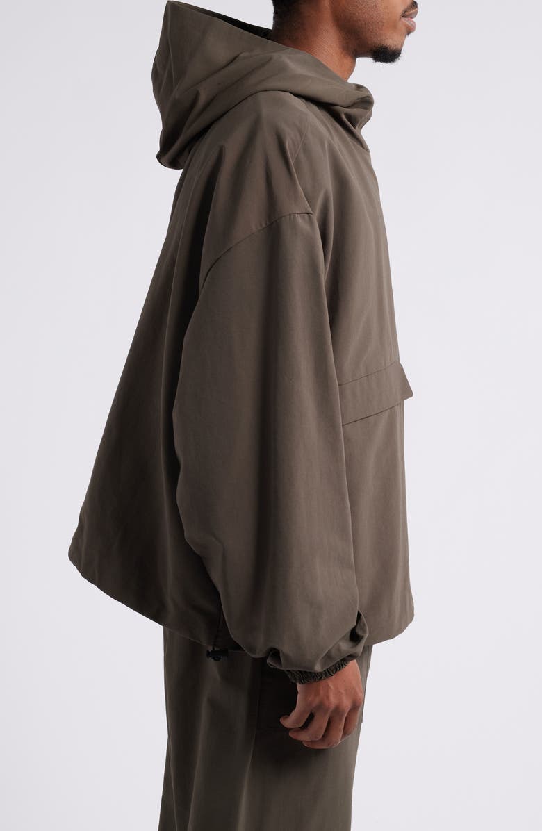Fear of God Essentials Military Hooded Anorak, Alternate, color, Brown