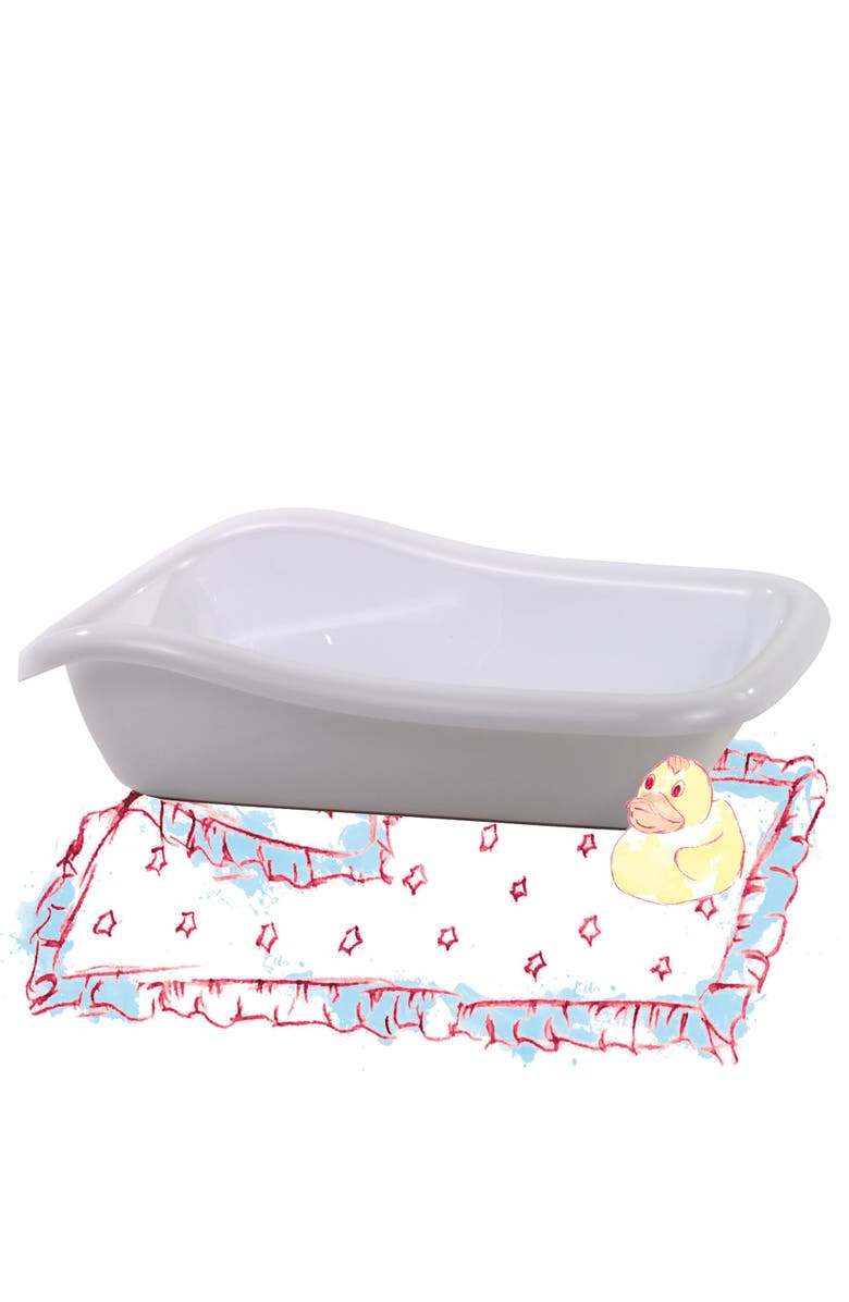 Gotz Boutique Pretend White Bath Tub for Baby Dolls up to 13 in., Alternate, color, 