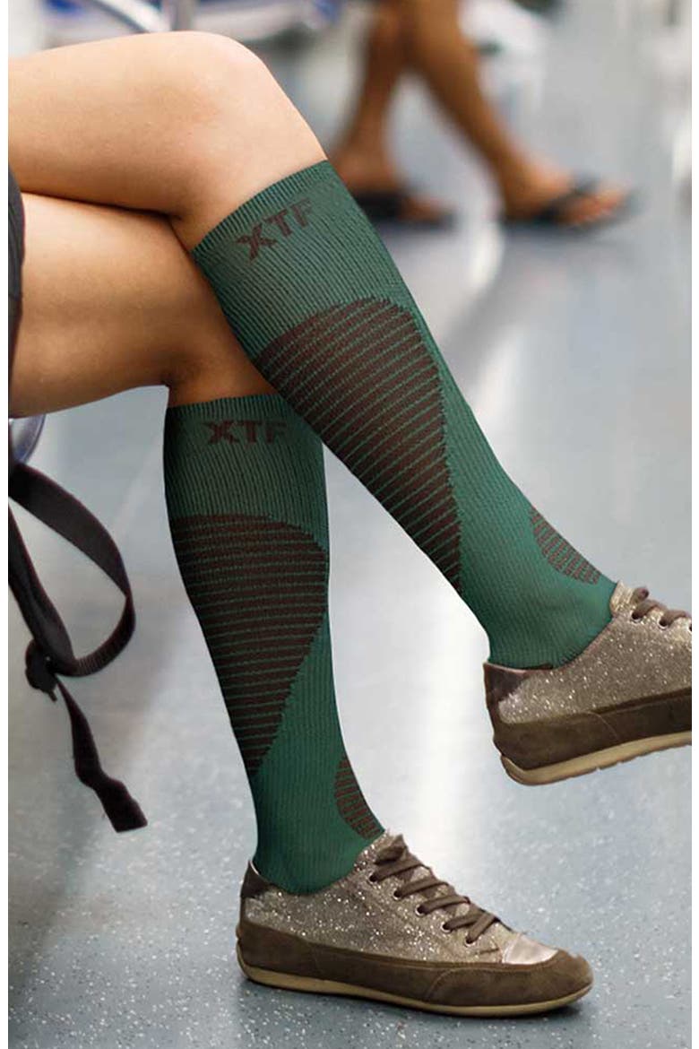 Assorted 6-Pack Targeted Compression Socks, Alternate, color, BLACK ASSORTED