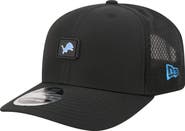 New Era Men's New Era Black Detroit Lions Micro Badge 9SEVENTY Adjustable Hat