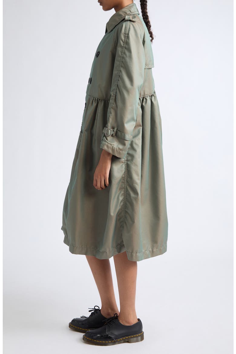 Double Breasted Twill Coat, Alternate, color, KHAKI