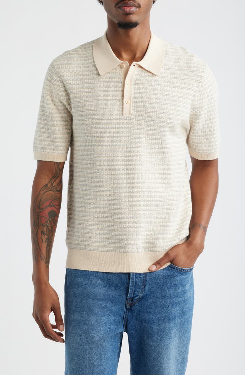 Wax London Naple Mini Geo Polo, Main, color, Natural