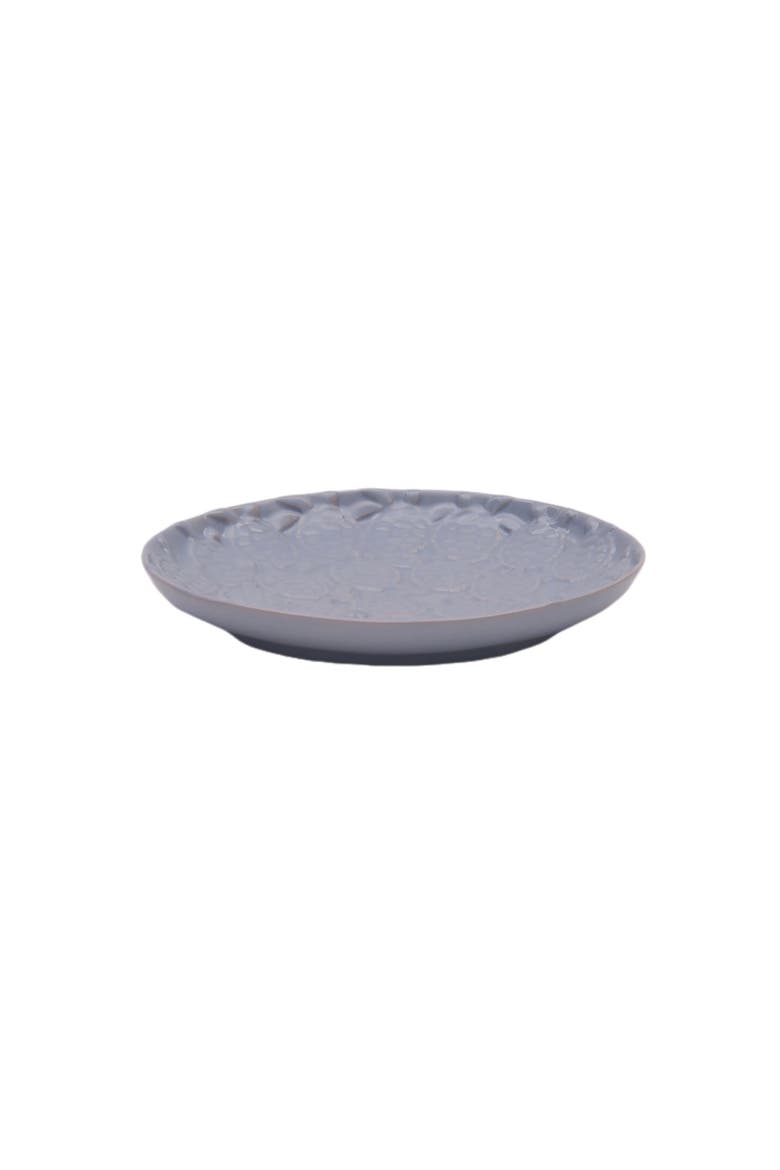 Sea Turtle Coastal Embossed Coastal Assortment of 2 Serving Plates, Alternate, color, Blue