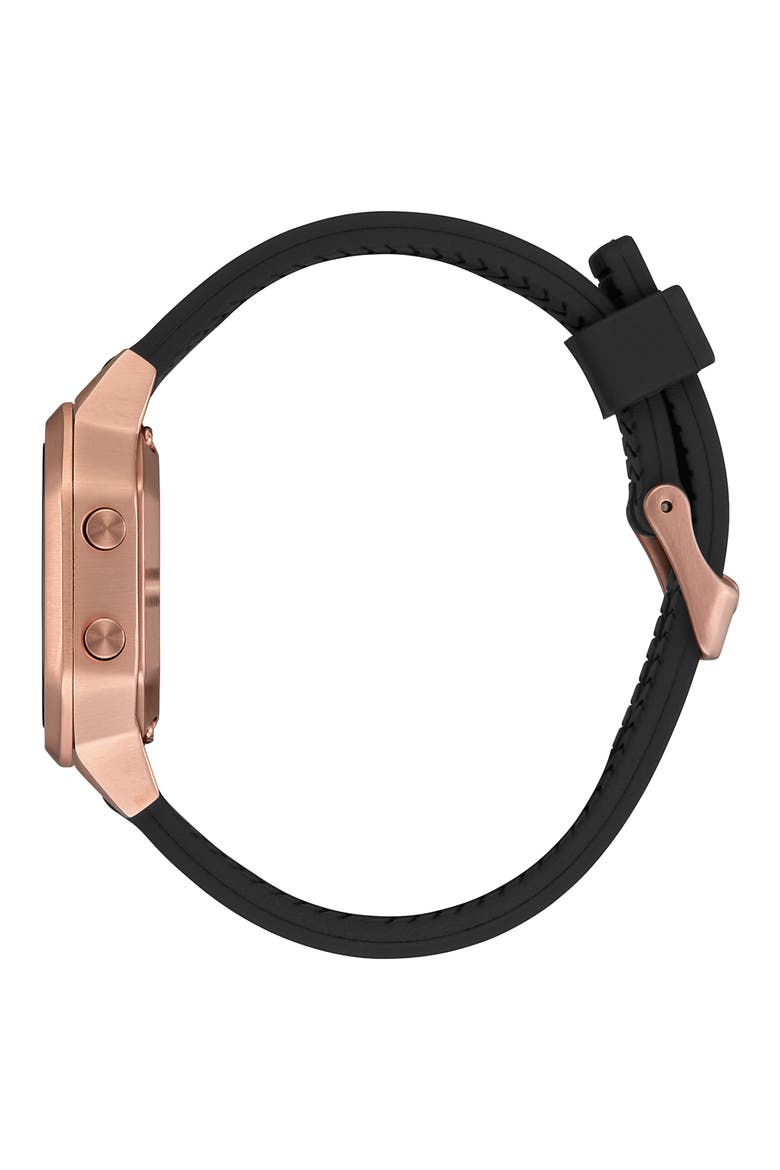 Siren Digital Watch, 36mm, Alternate, color, BLACK/ ROSE GOLD