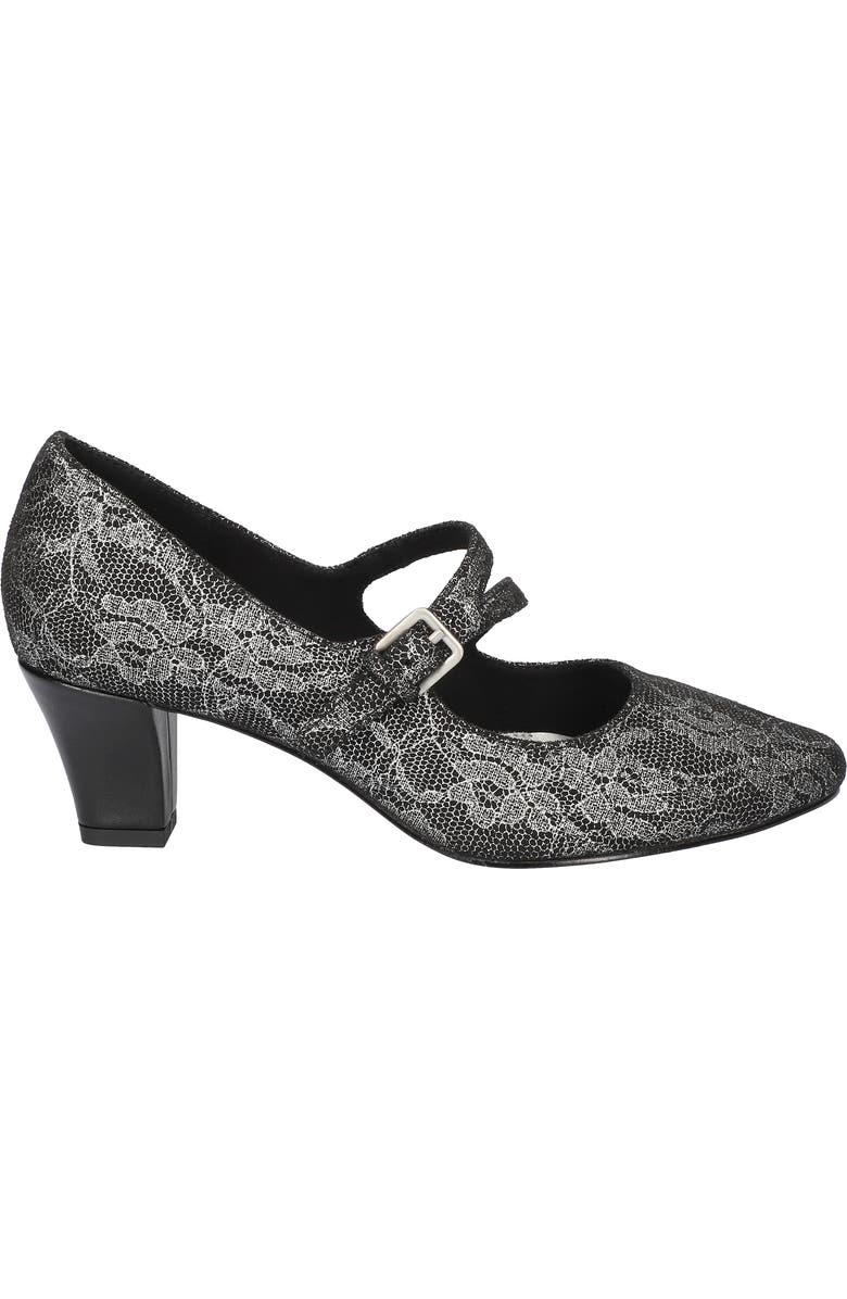 EASY STREET Meryl Mary Jane Pump, Alternate, color, Silver Lace