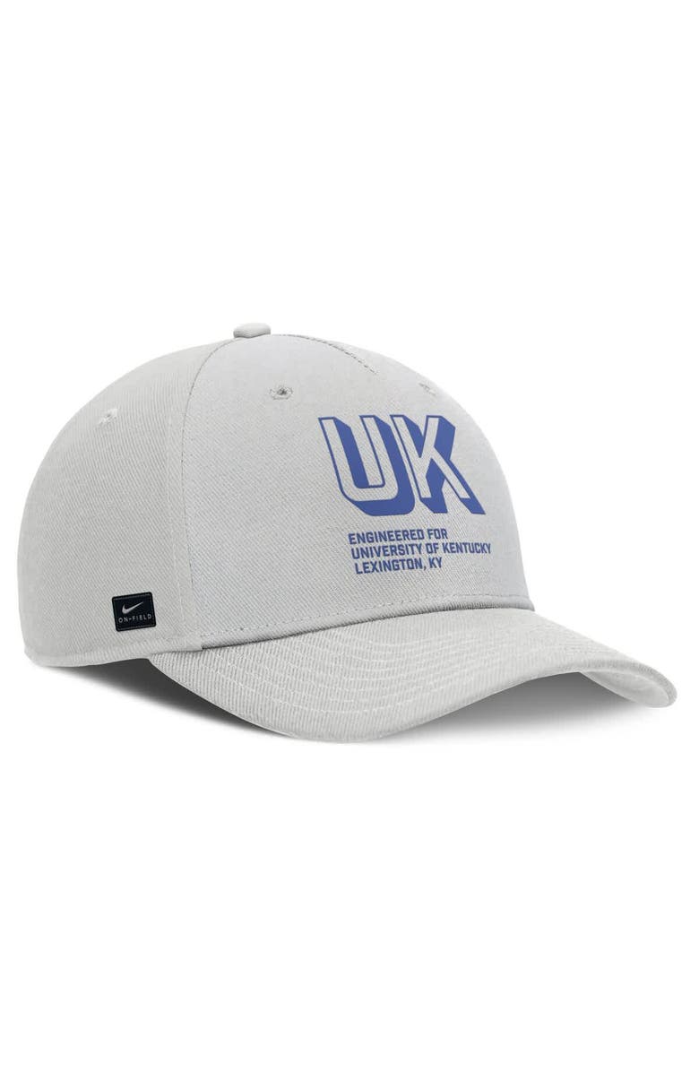 Nike Men's Nike Gray Kentucky Wildcats 2025 Sideline Dust Pinched Rise Adjustable Hat, Alternate, color, Gray