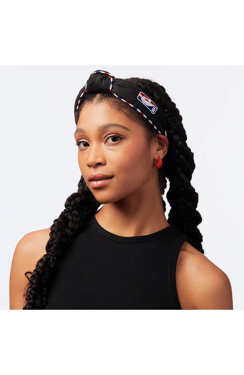 Lele Sadoughi NBA Embroidered Headband, Alternate, color, 