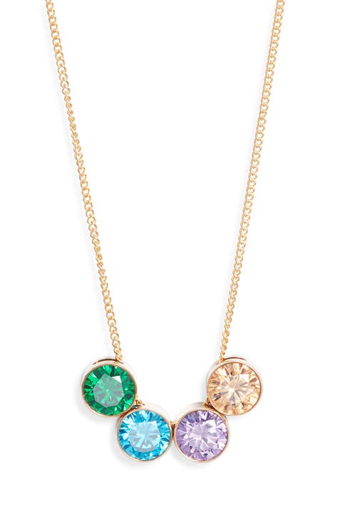 Multibirthstone Pendant Necklace
