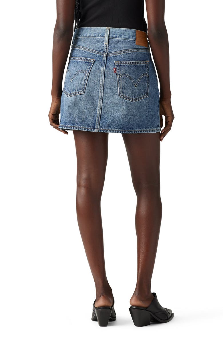 Levi's Icon Western Yoke Denim Miniskirt, Alternate, color,