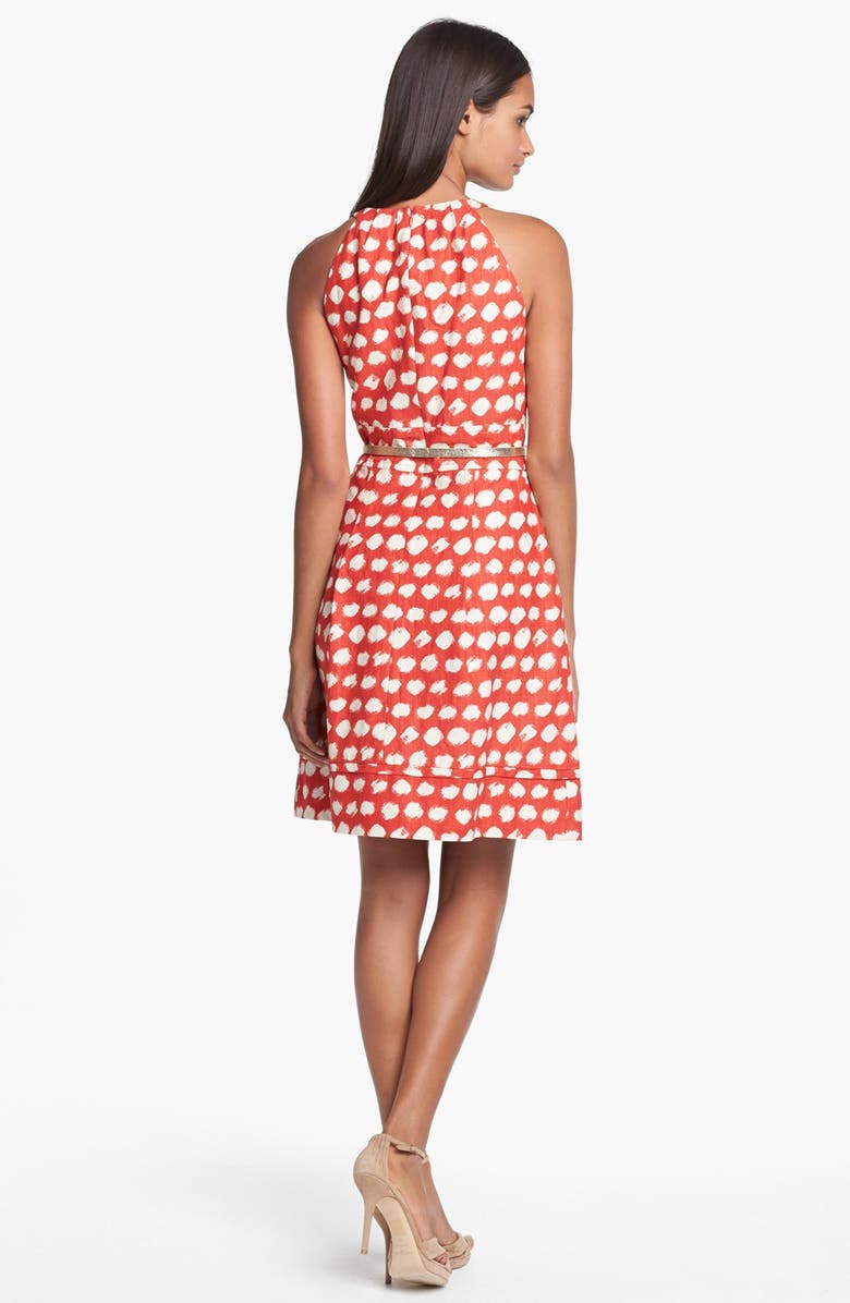 Eliza J Belted A-Line Dress, Alternate, color, 