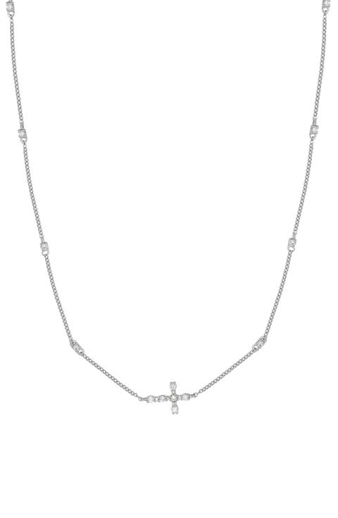 Rita Diamond Cross Pendant Necklace