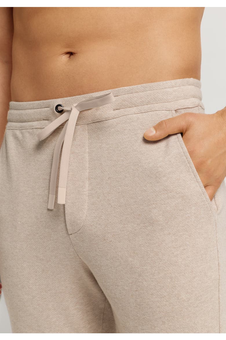 Cozy Living Organic Cotton Soft Jersey Pants, Alternate, color, Camel Melange