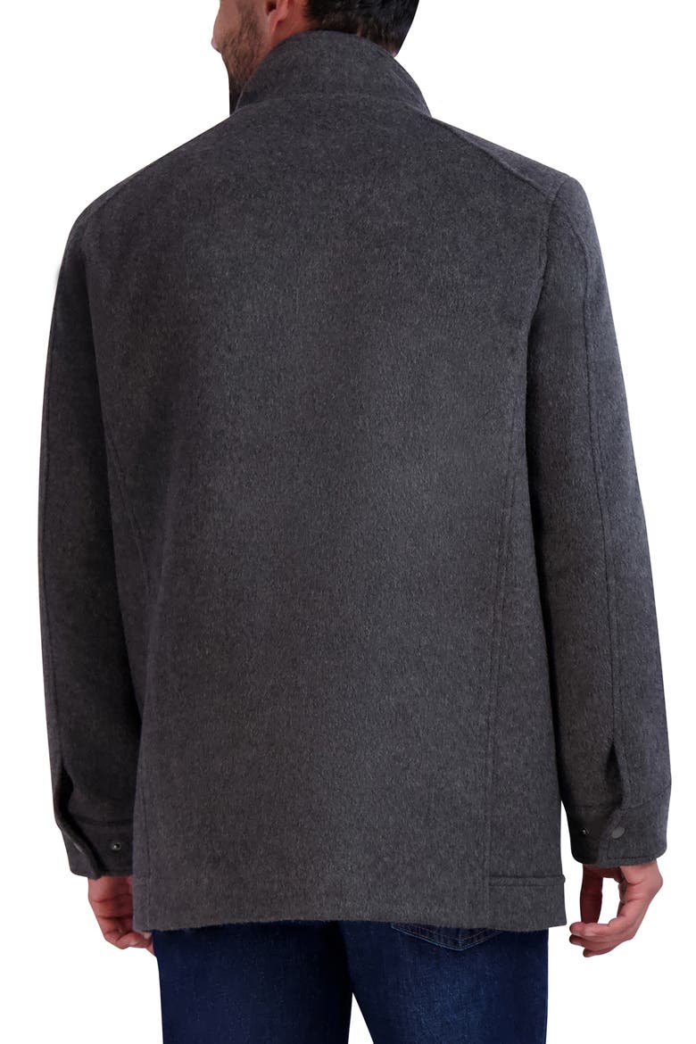 Wool Blend Field Coat, Alternate, color, GREY