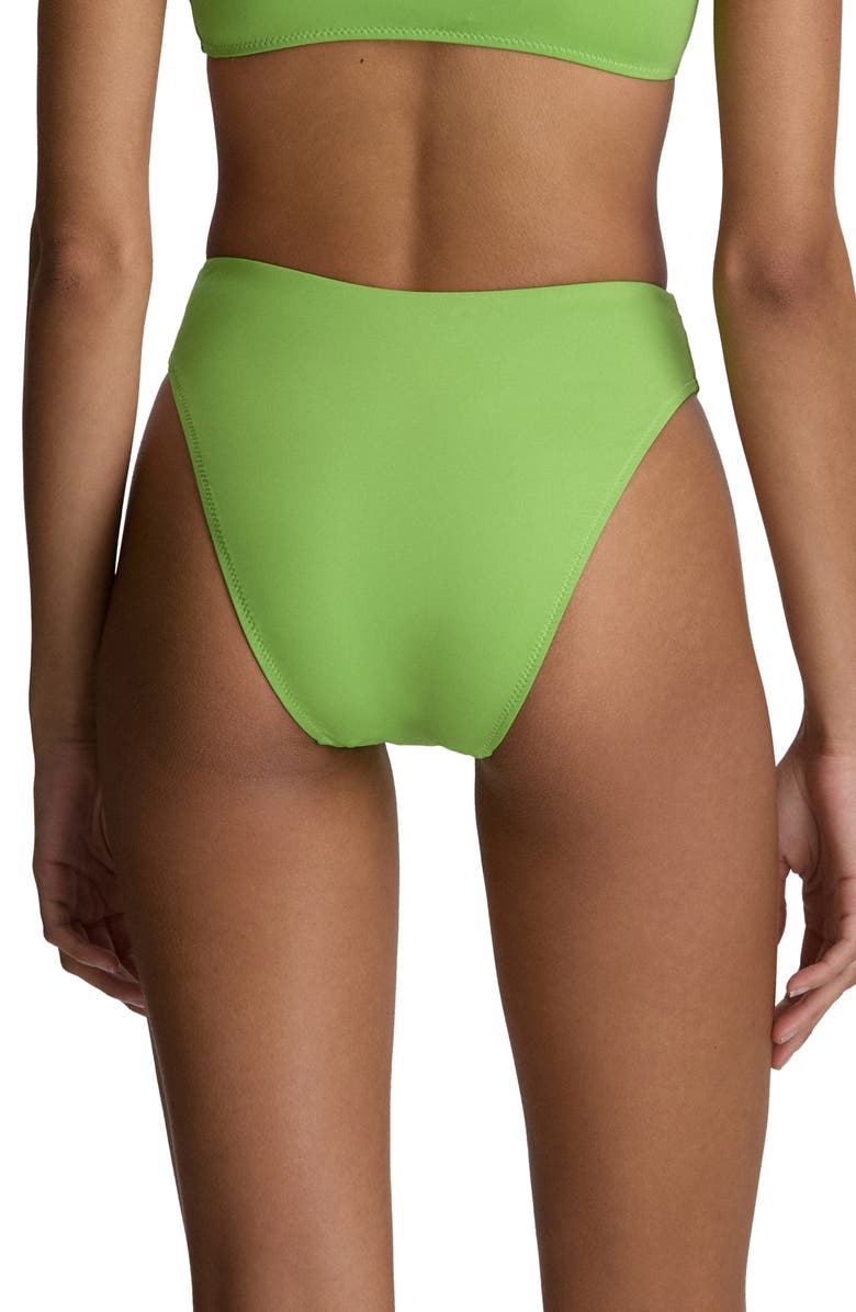 Polo Ralph Lauren Modern High Cut Bikini Bottoms, Alternate, color, Riviera Green