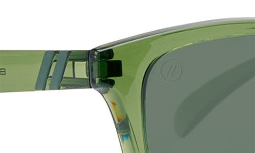 Blenders Eyewear 53.5mm L-series Polarized Square Sunglasses In Green