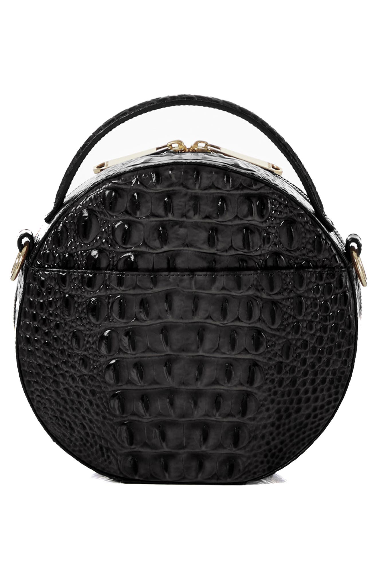 Brahmin Lane Croc Embossed Leather Crossbody Bag, Alternate, color, 